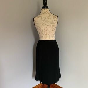 𝅺black Pleated Work Skirt